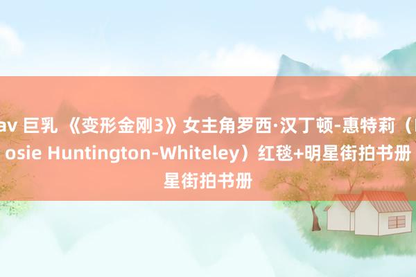 jav 巨乳 《变形金刚3》女主角罗西·汉丁顿-惠特莉(Rosie Huntington-Whiteley)红毯+明星街拍书册
