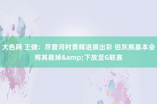 大色网 王健：尽管河村勇辉进展出彩 但灰熊基本会将其裁掉&下放至G联赛
