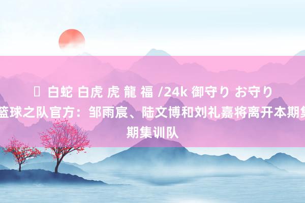 ✨白蛇 白虎 虎 龍 福 /24k 御守り お守り 中国篮球之队官方：邹雨宸、陆